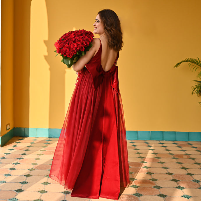 Scarlet Red Long Dress
